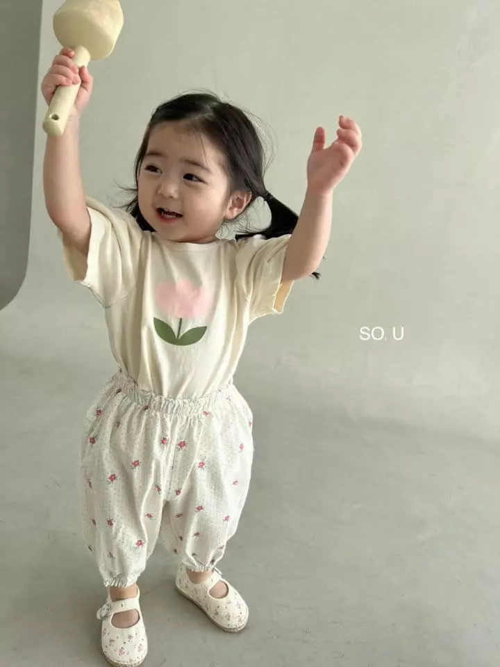 So U - Korean Children Fashion - #discoveringself - Flower Puff Sleeves Tee - 10