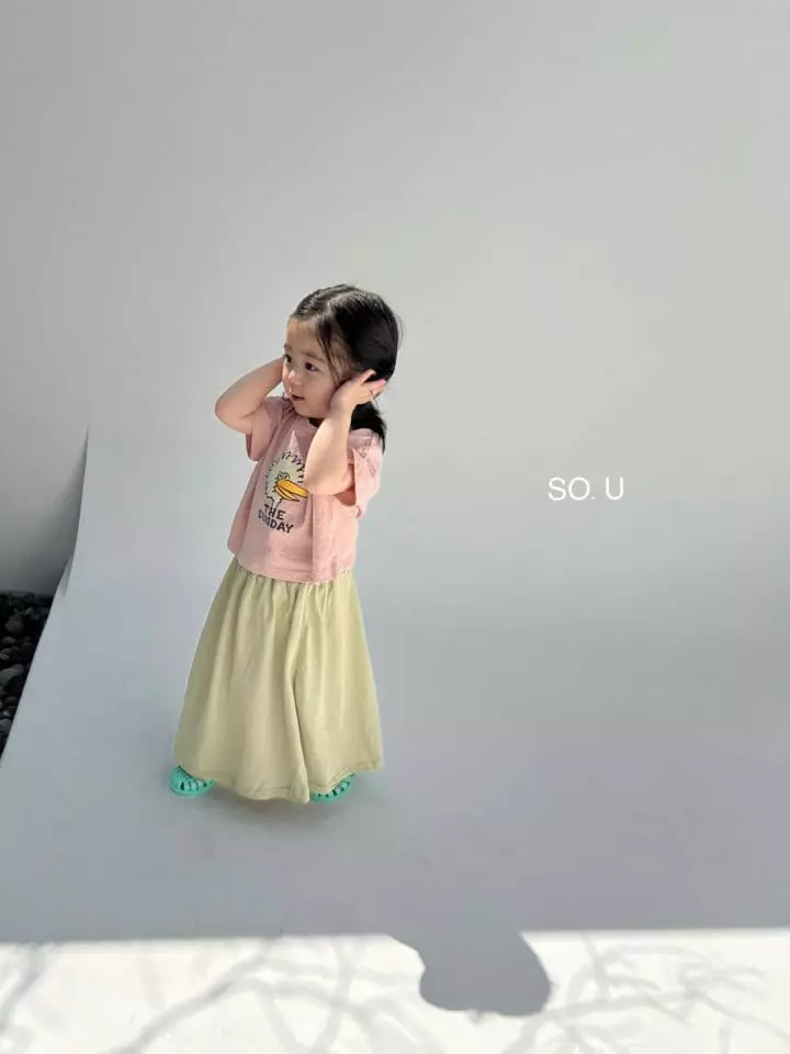 So U - Korean Children Fashion - #discoveringself - Natural Long Skirt - 9