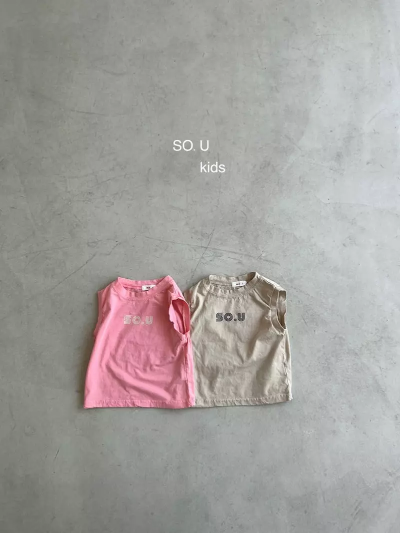 So U - Korean Children Fashion - #discoveringself - Sou Sleeveless Tee - 12