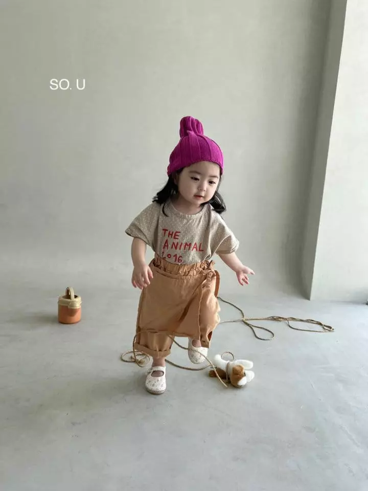 So U - Korean Children Fashion - #fashionkids - Apron Pants - 6