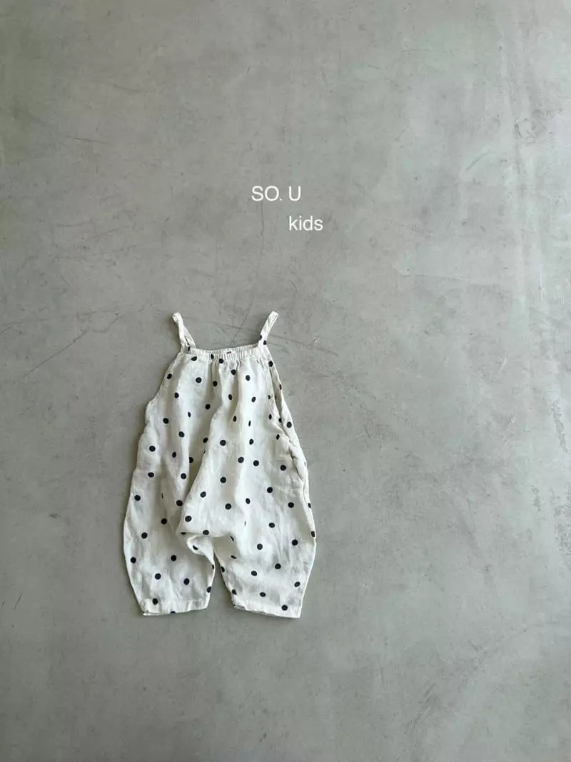 So U - Korean Children Fashion - #fashionkids - Shrring String Jumpsuit - 12