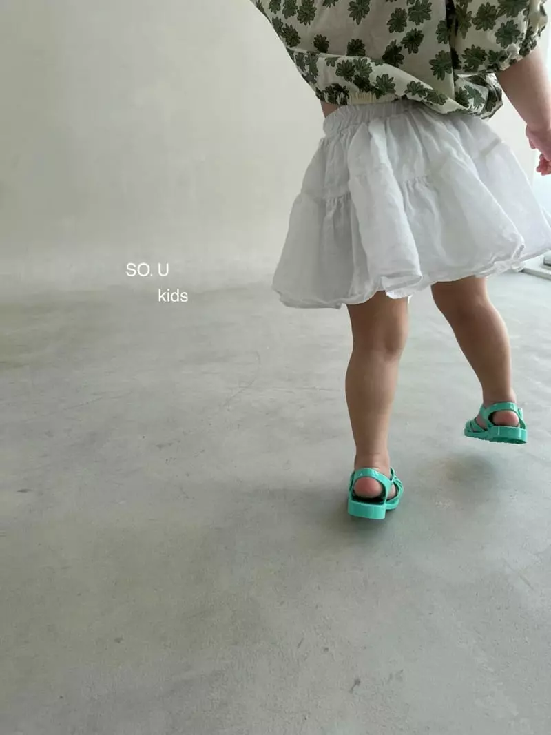 So U - Korean Children Fashion - #fashionkids - Two Shirring Skirt