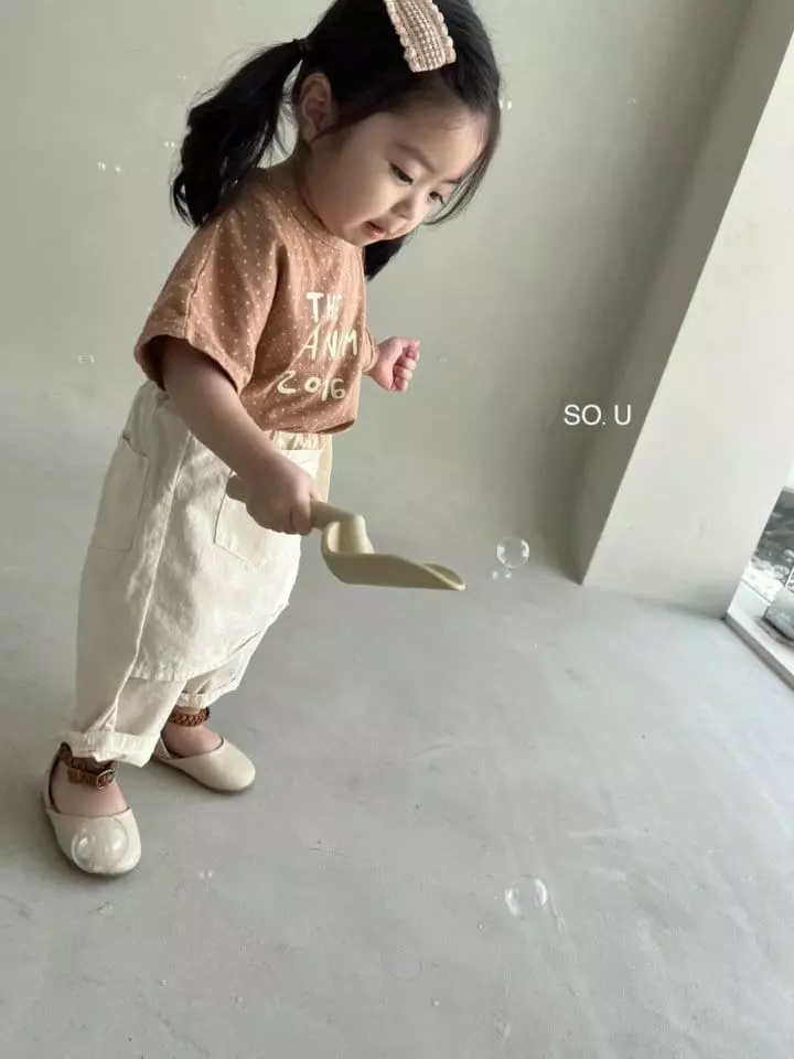 So U - Korean Children Fashion - #kidsshorts - Dot Tee - 6