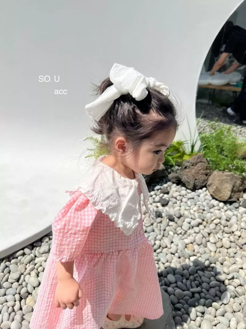 So U - Korean Children Fashion - #kidsshorts - Big Ribbon Hairpin - 5