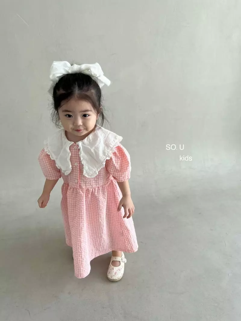 So U - Korean Children Fashion - #kidsshorts - Sailor Check One-piece - 3