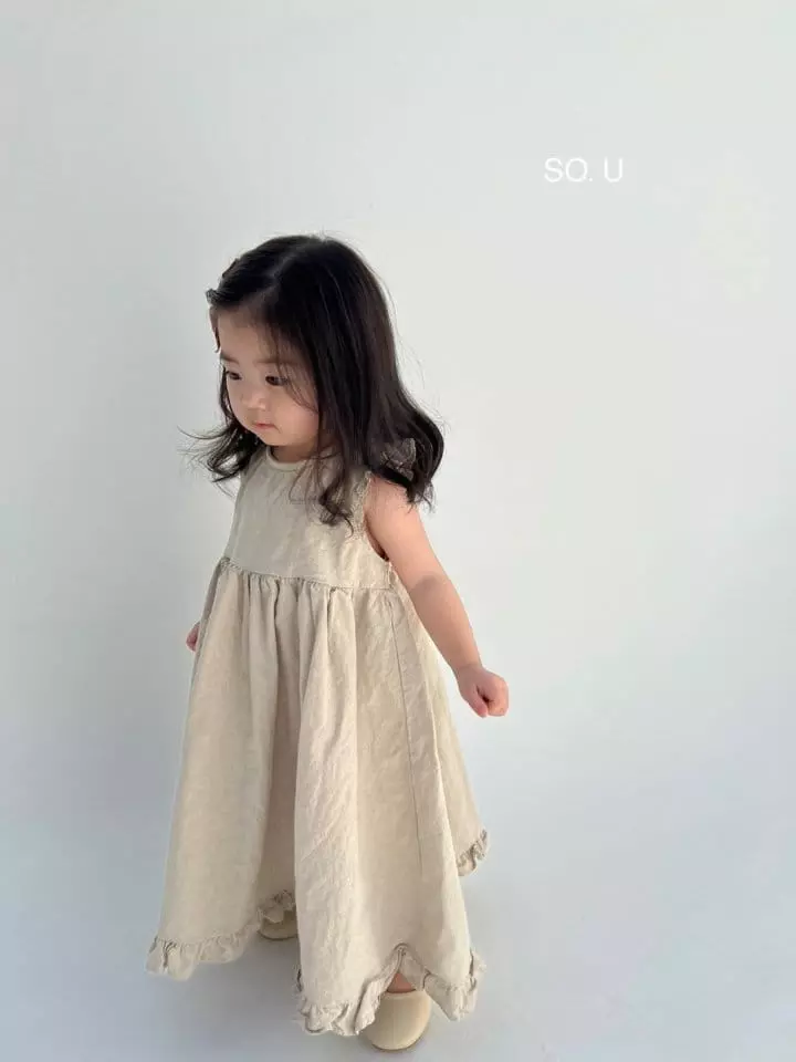 So U - Korean Children Fashion - #kidsstore - Back Ribbon Wing One-piece