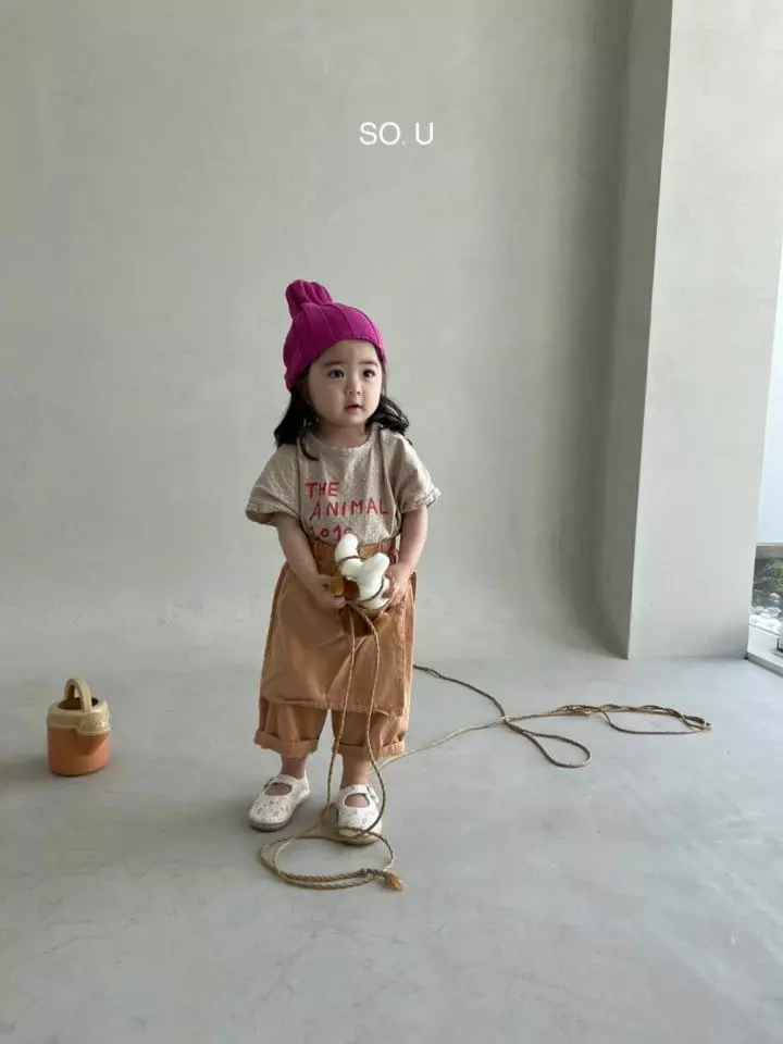 So U - Korean Children Fashion - #kidzfashiontrend - Apron Pants - 9