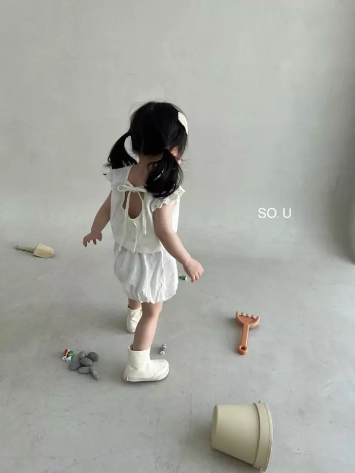 So U - Korean Children Fashion - #kidzfashiontrend - Pumpkin Top Bottom Set - 7