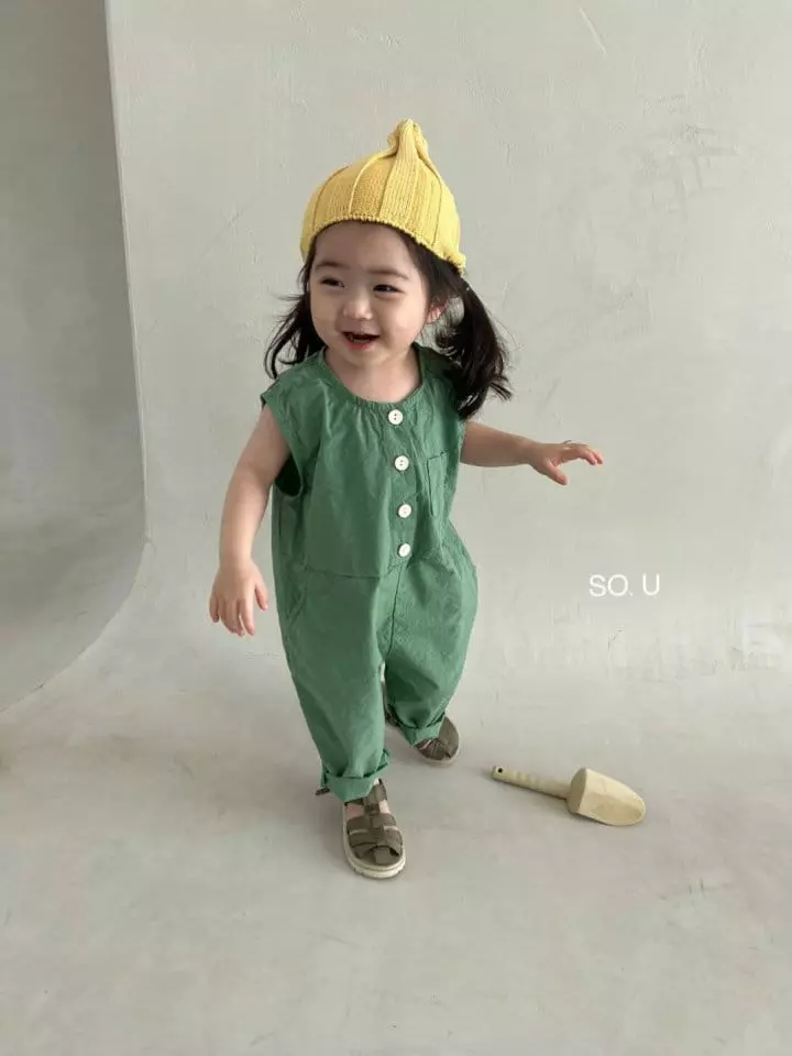 So U - Korean Children Fashion - #kidzfashiontrend - Butter Overalls Bodysuit - 6