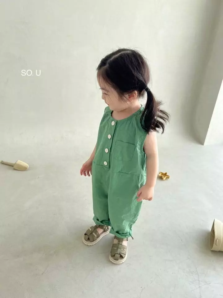 So U - Korean Children Fashion - #littlefashionista - Butter Overalls Bodysuit - 8