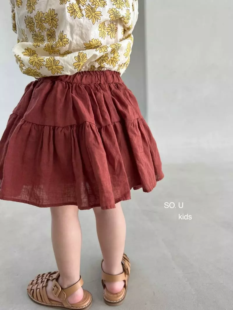 So U - Korean Children Fashion - #littlefashionista - Two Shirring Skirt - 6