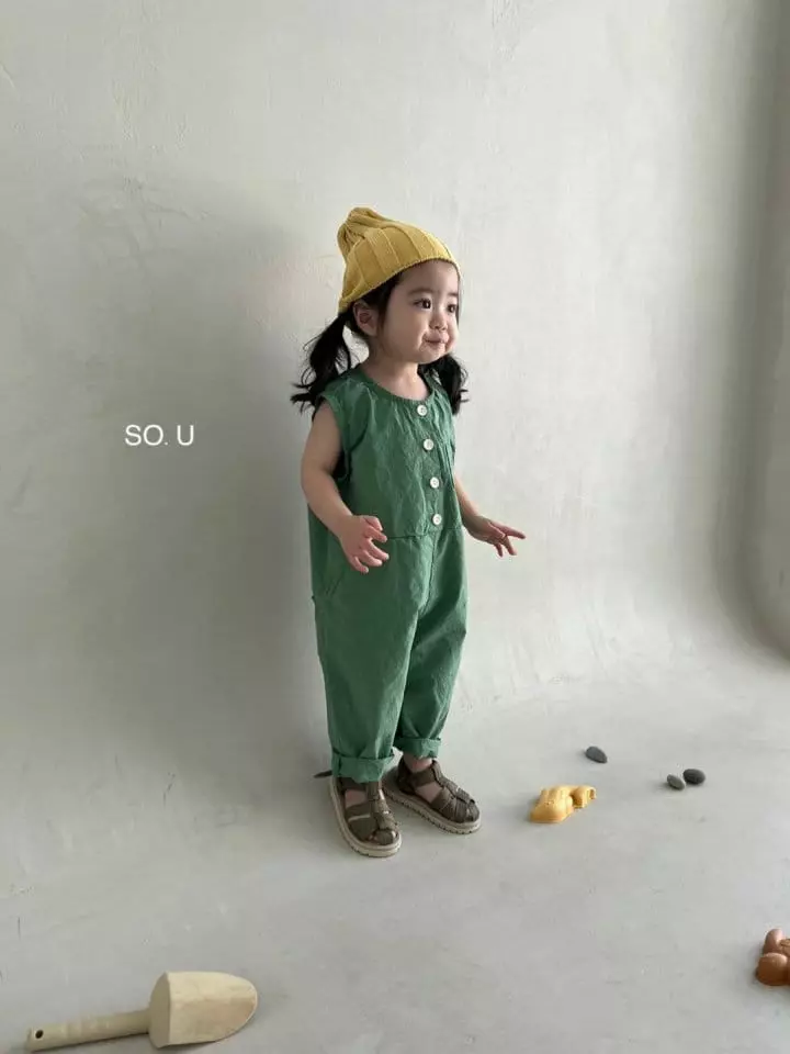 So U - Korean Children Fashion - #magicofchildhood - Butter Overalls Bodysuit - 9