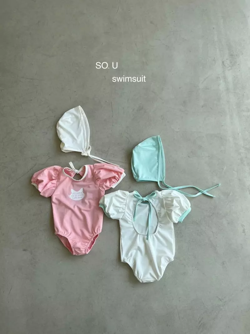 So U - Korean Children Fashion - #magicofchildhood - Kitty Swimwear - 11