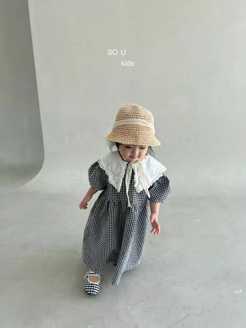 So U - Korean Children Fashion - #magicofchildhood - Sailor Check One-piece - 8