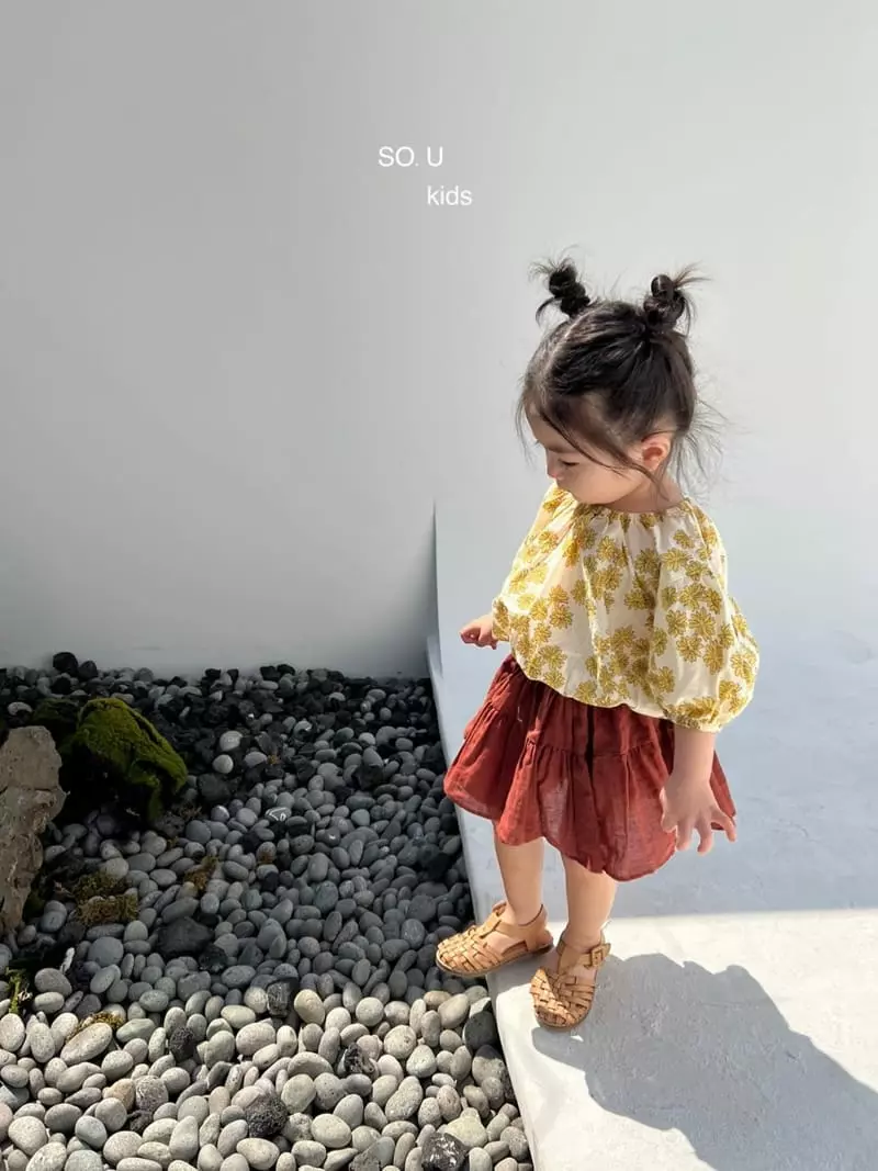 So U - Korean Children Fashion - #magicofchildhood - Two Shirring Skirt - 7