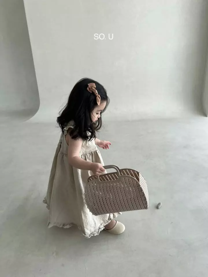 So U - Korean Children Fashion - #minifashionista - Back Ribbon Wing One-piece - 6