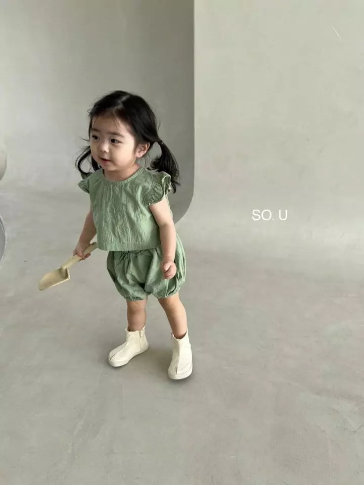 So U - Korean Children Fashion - #minifashionista - Pumpkin Top Bottom Set - 11