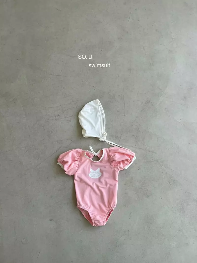 So U - Korean Children Fashion - #minifashionista - Kitty Swimwear - 12