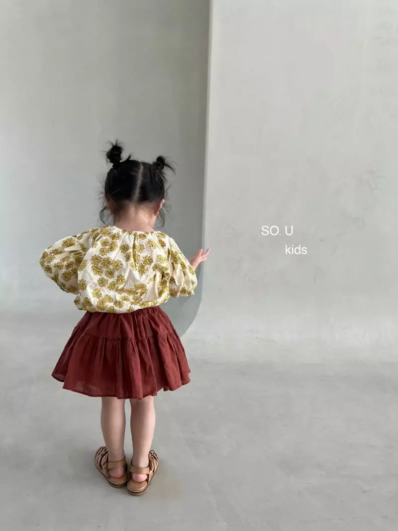 So U - Korean Children Fashion - #minifashionista - Two Shirring Skirt - 8