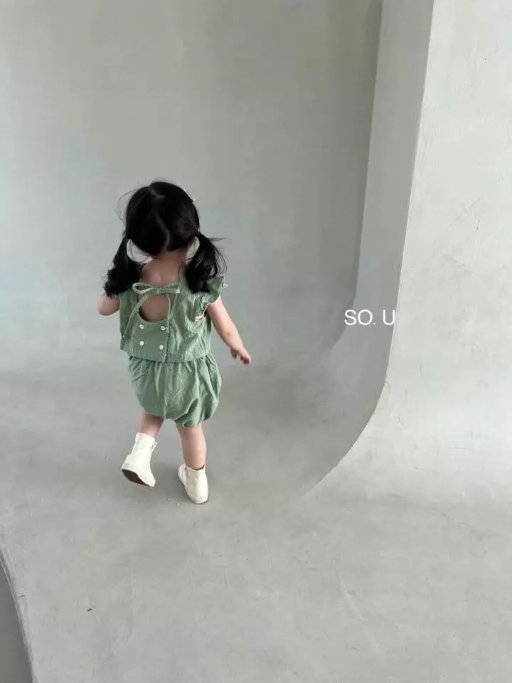 So U - Korean Children Fashion - #prettylittlegirls - Pumpkin Top Bottom Set - 12