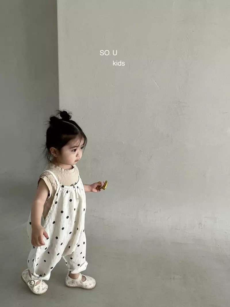 So U - Korean Children Fashion - #minifashionista - Shrring String Jumpsuit - 4