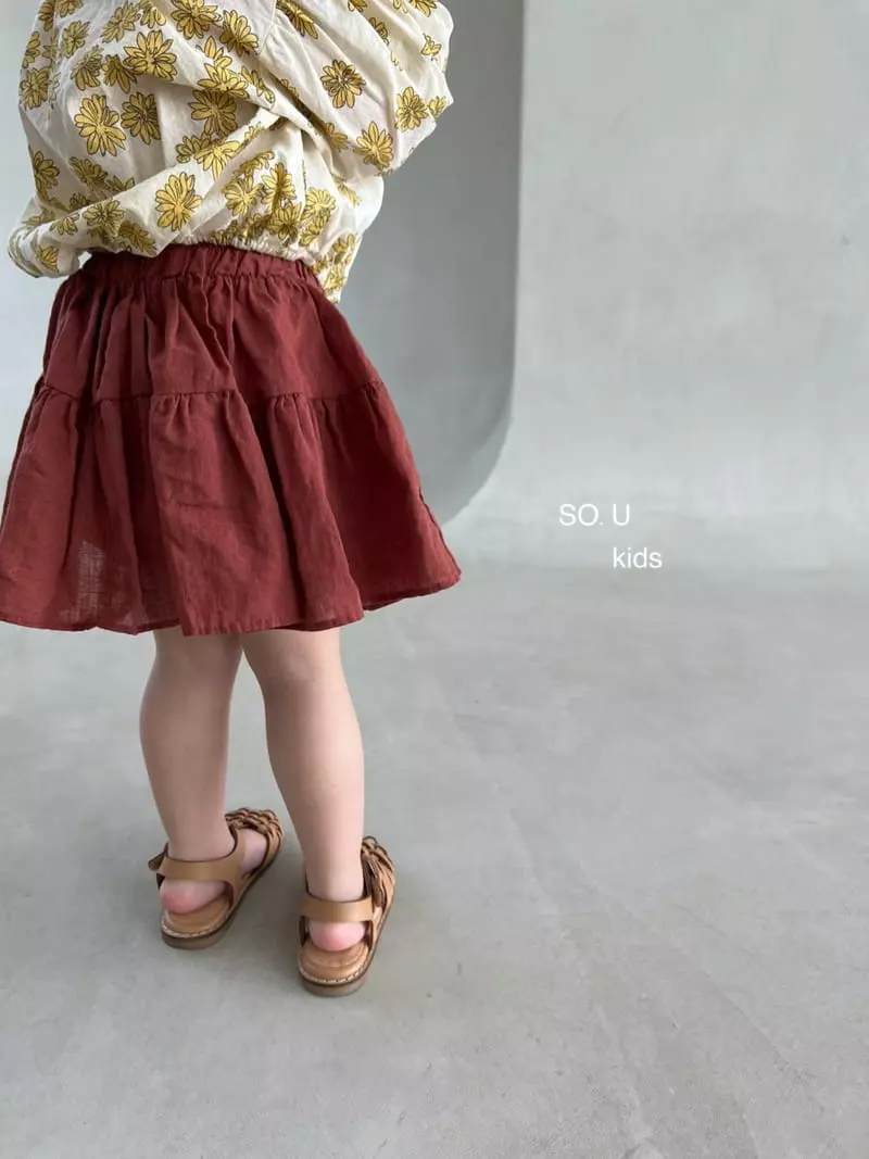So U - Korean Children Fashion - #prettylittlegirls - Two Shirring Skirt - 9