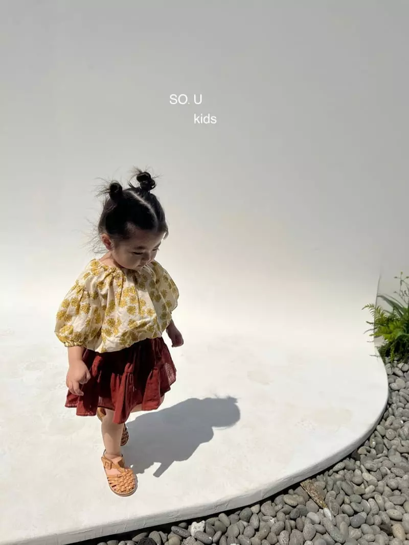 So U - Korean Children Fashion - #prettylittlegirls - Flower Crop Blouse - 8