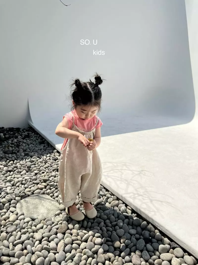 So U - Korean Children Fashion - #stylishchildhood - Shrring String Jumpsuit - 7