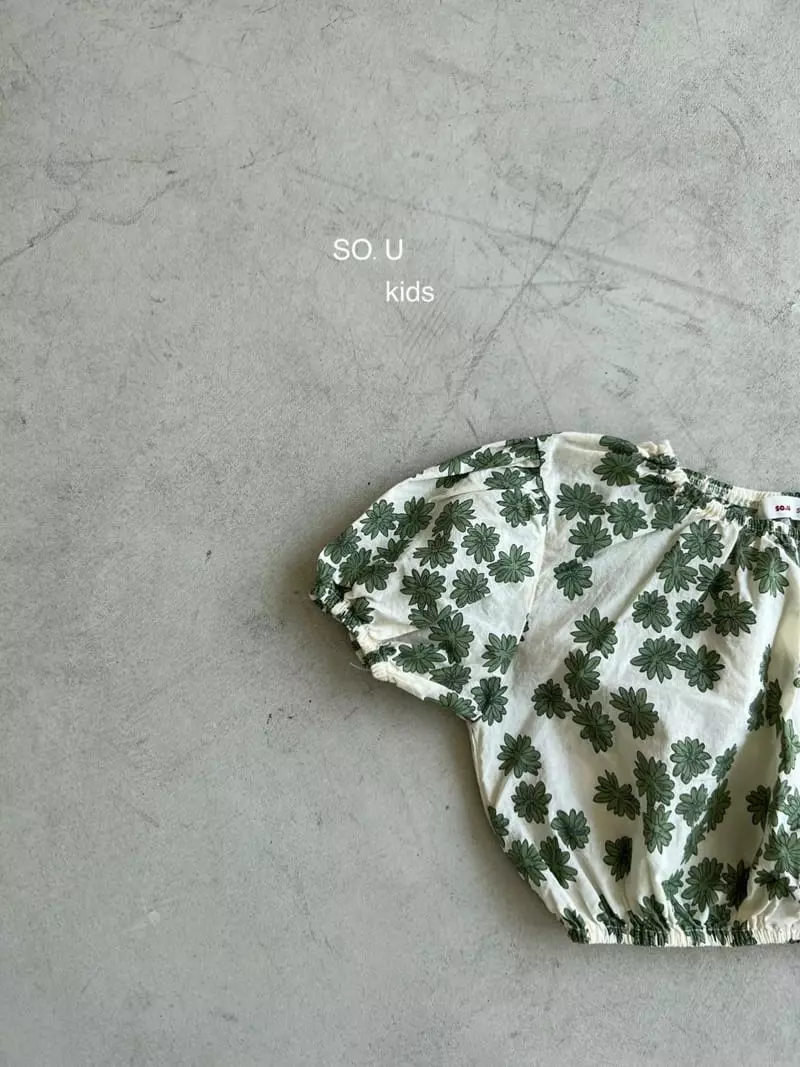 So U - Korean Children Fashion - #stylishchildhood - Flower Crop Blouse - 11