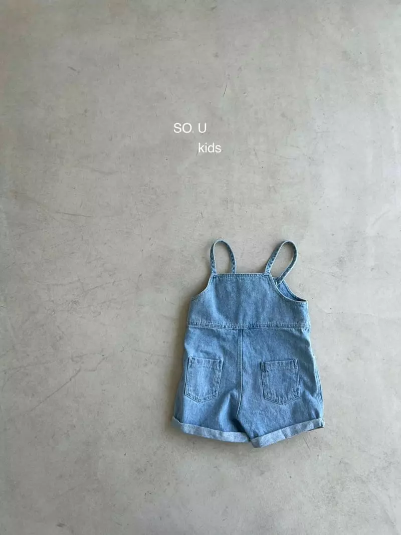 So U - Korean Children Fashion - #stylishchildhood - String Denim Dungarees Pants - 9