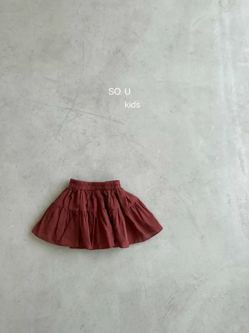 So U - Korean Children Fashion - #todddlerfashion - Two Shirring Skirt - 10