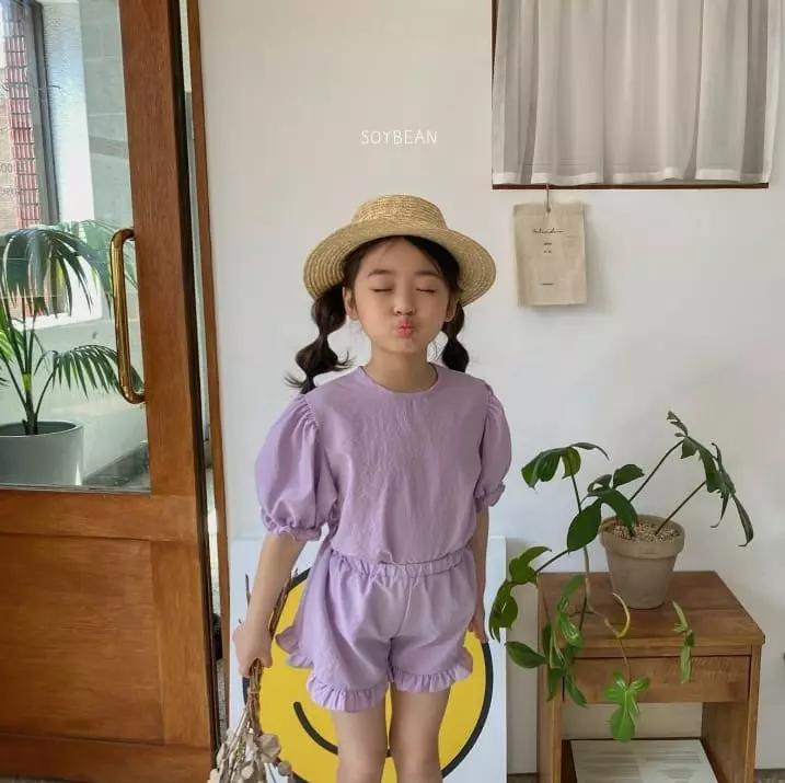 Soybean - Korean Children Fashion - #Kfashion4kids - Frill Top Bottom Set - 8