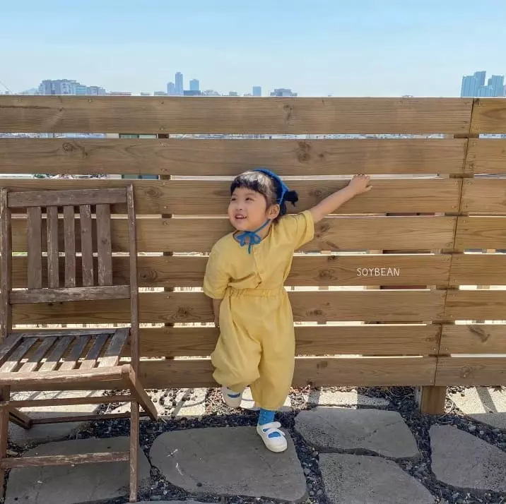 Soybean - Korean Children Fashion - #childofig - Country Linen Top Bottom Set - 5