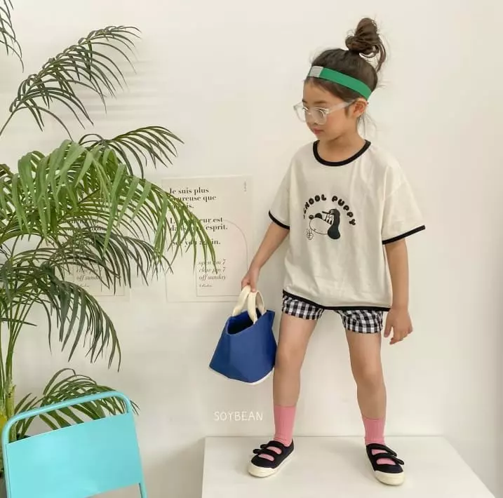 Soybean - Korean Children Fashion - #childofig - School Puppy Top Bottom Set - 9
