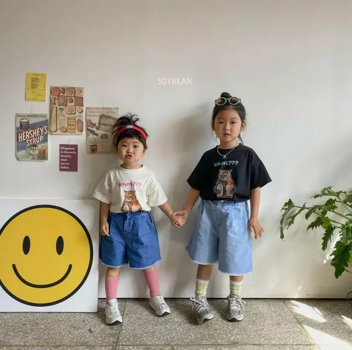 Soybean - Korean Children Fashion - #childrensboutique - What Kitty Tee with Mom - 11