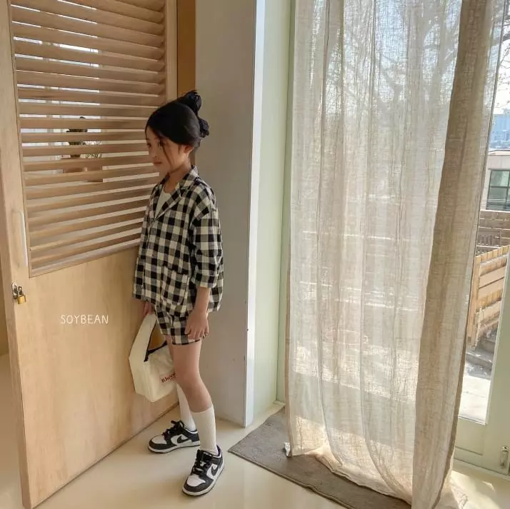 Soybean - Korean Children Fashion - #childrensboutique - Washing London Boy Top Bottom Set - 10