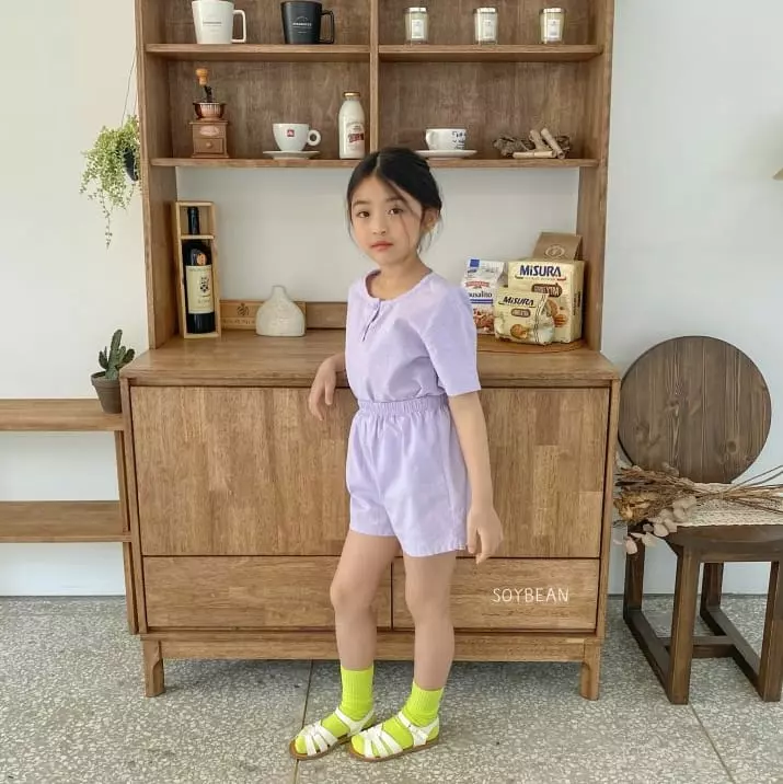 Soybean - Korean Children Fashion - #designkidswear - Washing Linen Top Bottom Set - 5