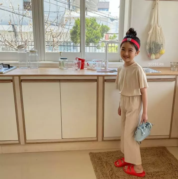 Soybean - Korean Children Fashion - #designkidswear - Wind Pleats Top Bottom Set - 7