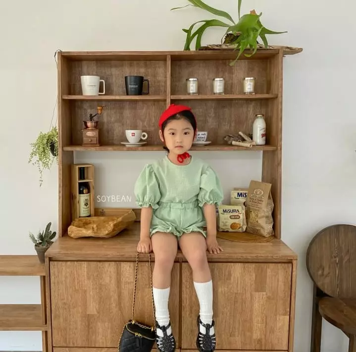 Soybean - Korean Children Fashion - #designkidswear - Frill Top Bottom Set - 2