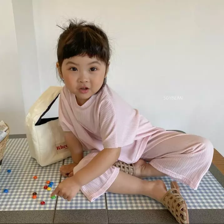 Soybean - Korean Children Fashion - #discoveringself - Wind Pleats Top Bottom Set - 8