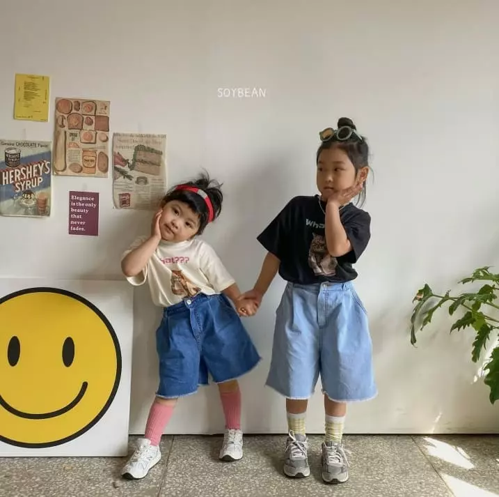 Soybean - Korean Children Fashion - #discoveringself - Wide Jeans with Mom - 4