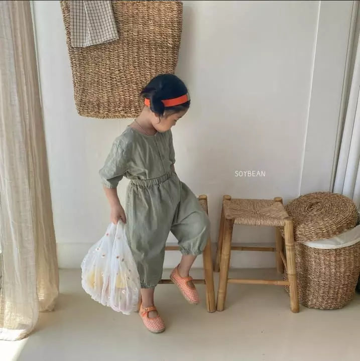 Soybean - Korean Children Fashion - #fashionkids - Country Linen Top Bottom Set - 9