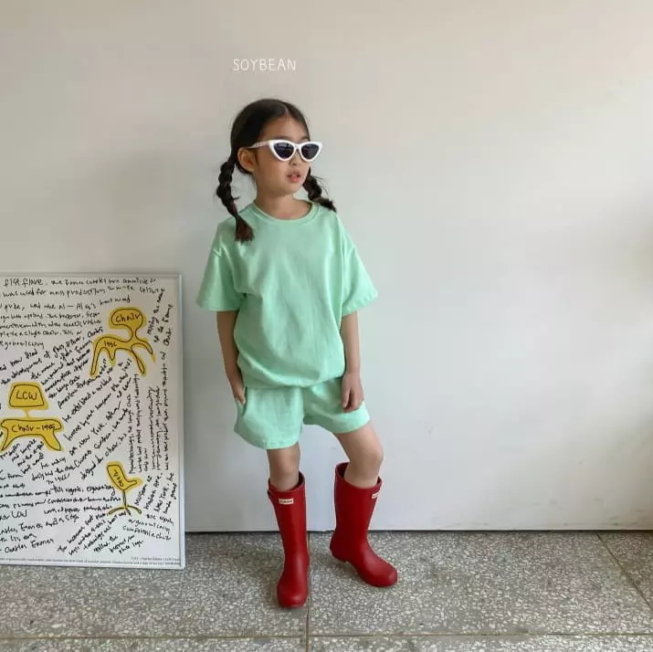 Soybean - Korean Children Fashion - #fashionkids - Mini Rolly Pop Top Bottom Set