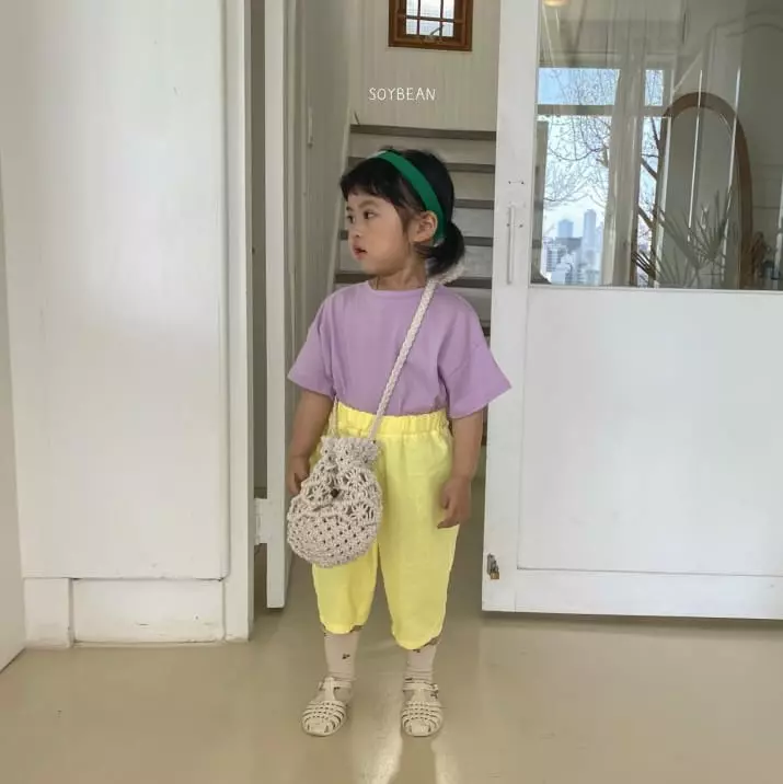 Soybean - Korean Children Fashion - #kidsshorts - Capri Washing Linen Pants - 10