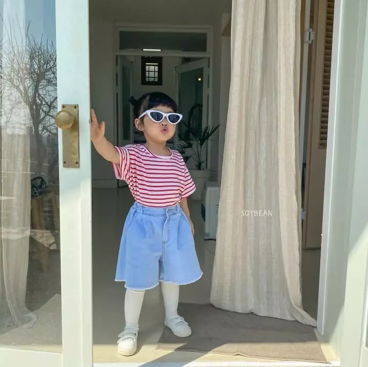 Soybean - Korean Children Fashion - #kidsshorts - Wide Jeans with Mom - 5