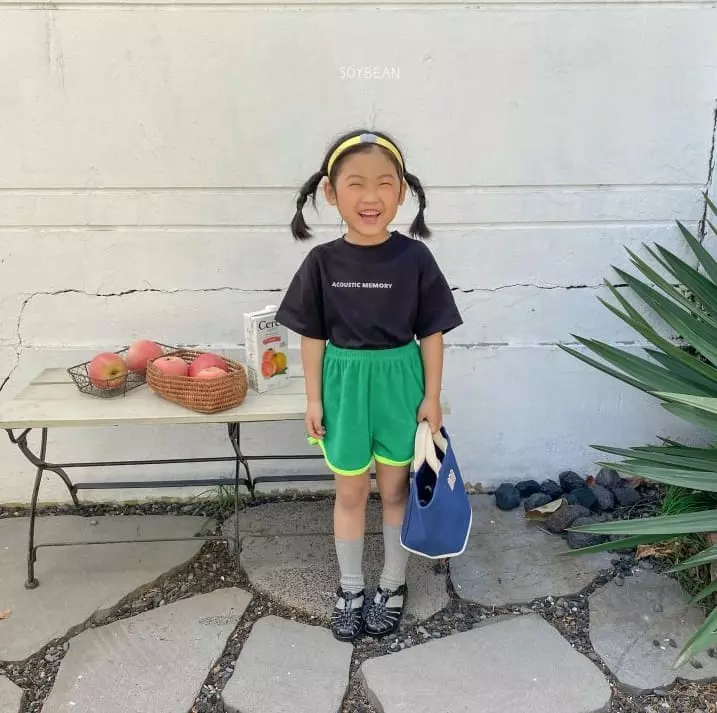 Soybean - Korean Children Fashion - #kidsshorts - Acoustic Tee with Mom - 6