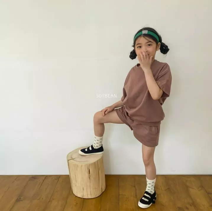 Soybean - Korean Children Fashion - #kidsshorts - Mini Rolly Pop Top Bottom Set - 2