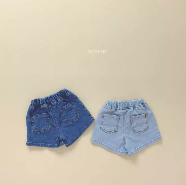 Soybean - Korean Children Fashion - #kidsshorts - Pocket Denim Shorts - 11