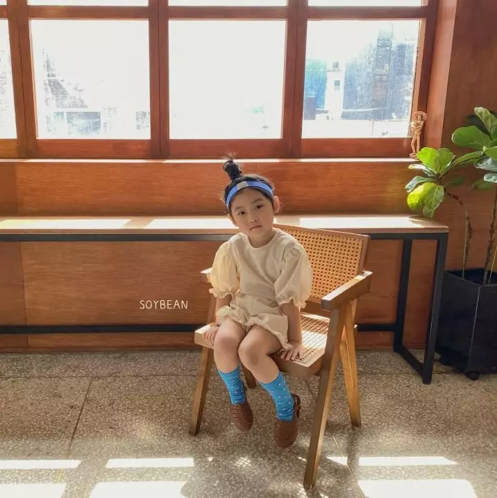 Soybean - Korean Children Fashion - #kidsshorts - Frill Top Bottom Set - 5