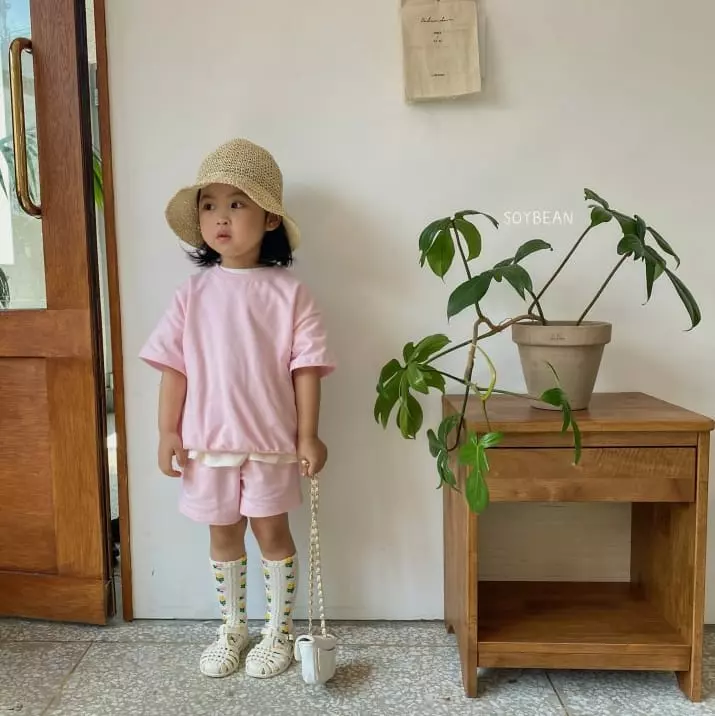 Soybean - Korean Children Fashion - #kidsstore - Mini Rolly Pop Top Bottom Set - 3